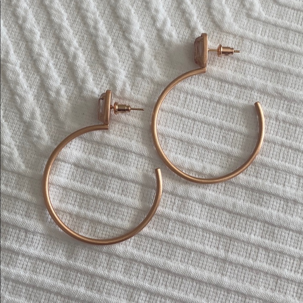 kendra scott “pepper hoop” earrings, NEVER WORN!